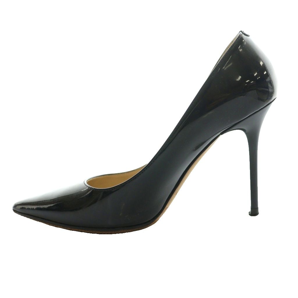 ジミーチュウ JIMMY CHOO エナメルポインテッドトゥハイヒールパンプス