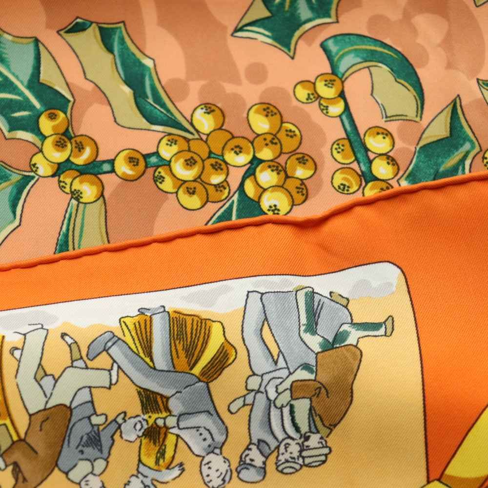 エルメス HERMES neige d'antan 去年の雪 カレ90 スカーフ シルク