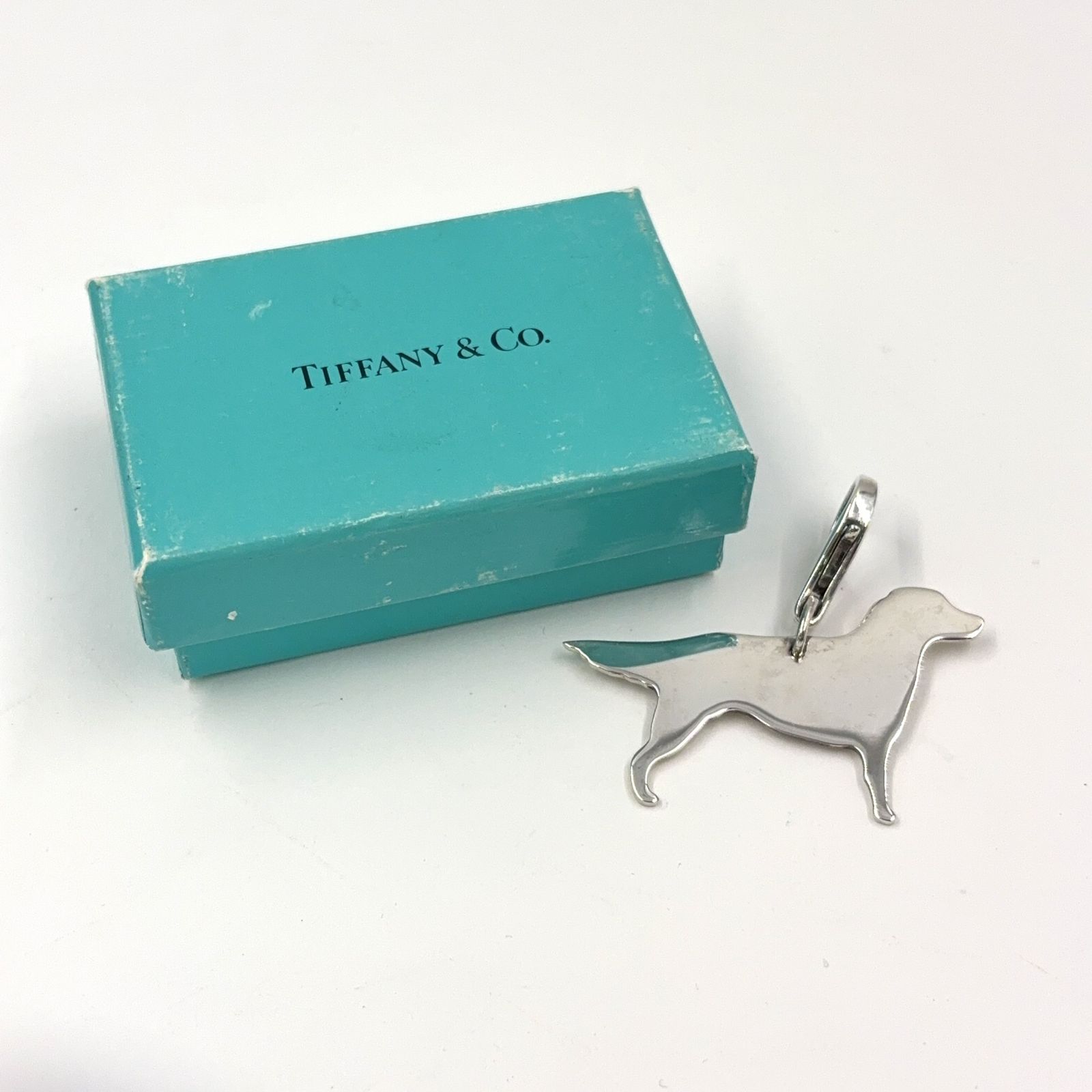 TIFFANY & Co. ゴールデンレトリバー キーホルダー メタル シルバー