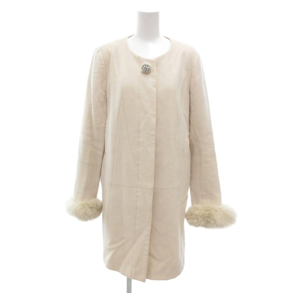 デビュー ド フィオレ Debut de Fiore ノーカラーコート ウール 38