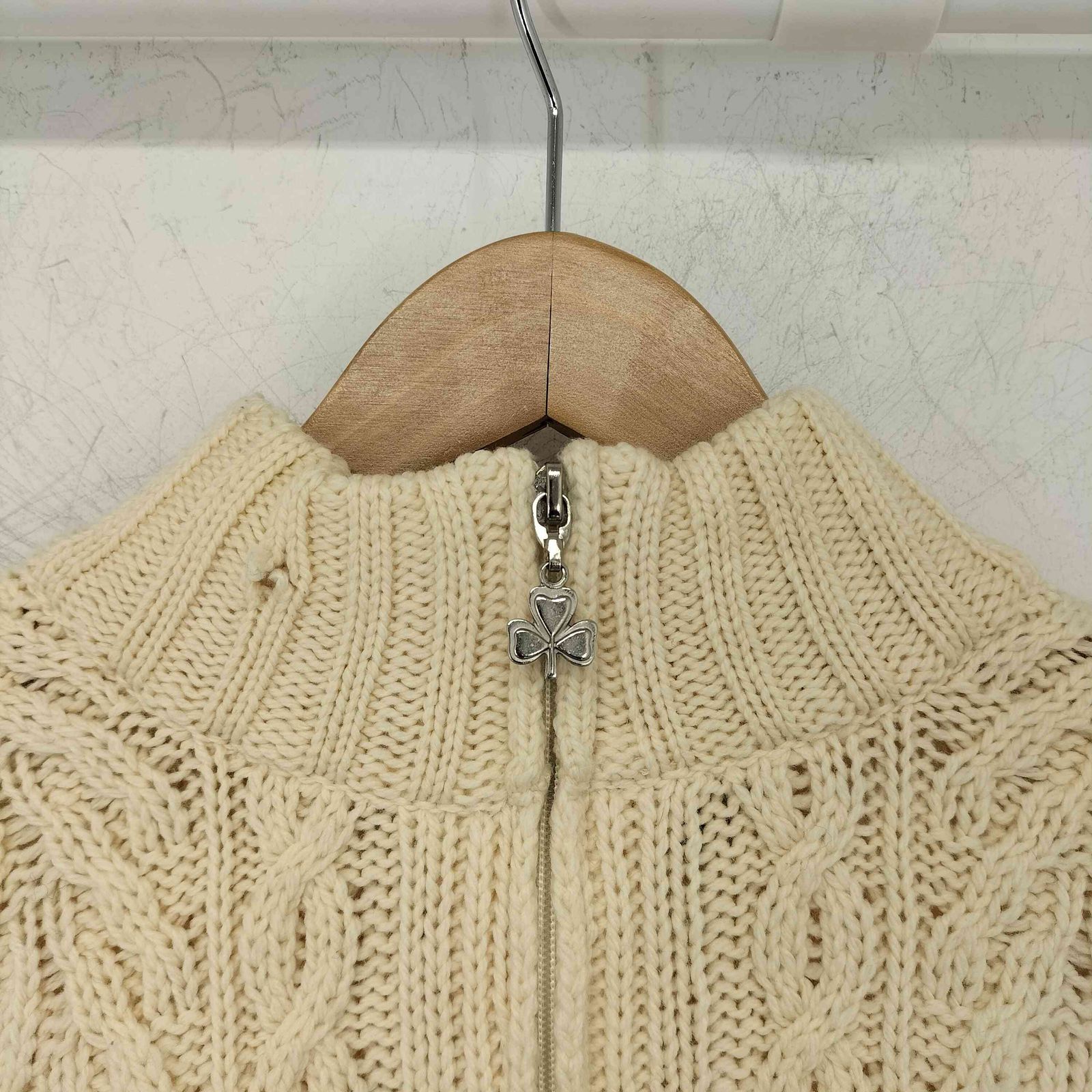 アランクラフト aran crafts 90s アイルランド製 ハーフジップ