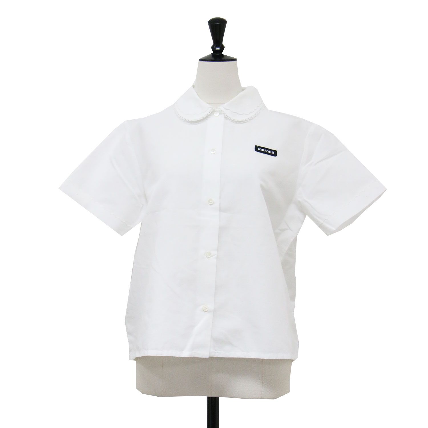 MIUMIU ミュウミュウ シャツ ホワイト 白 サイズ:38(M) | 24春夏