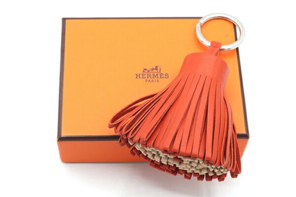 エルメス キーリング カルメン オレンジ ベージュ 中古 - メルカリ