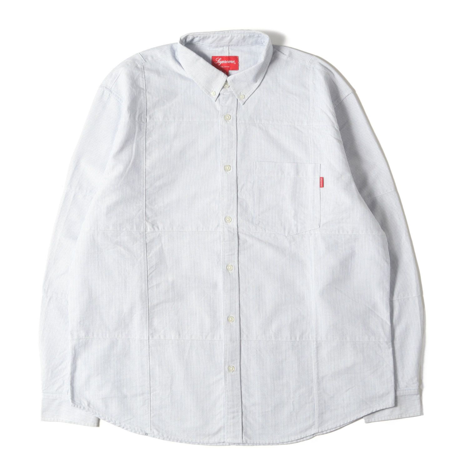 美品】Supreme シュプリーム シャツ ブルー(Stripe) サイズ:L | 20AW