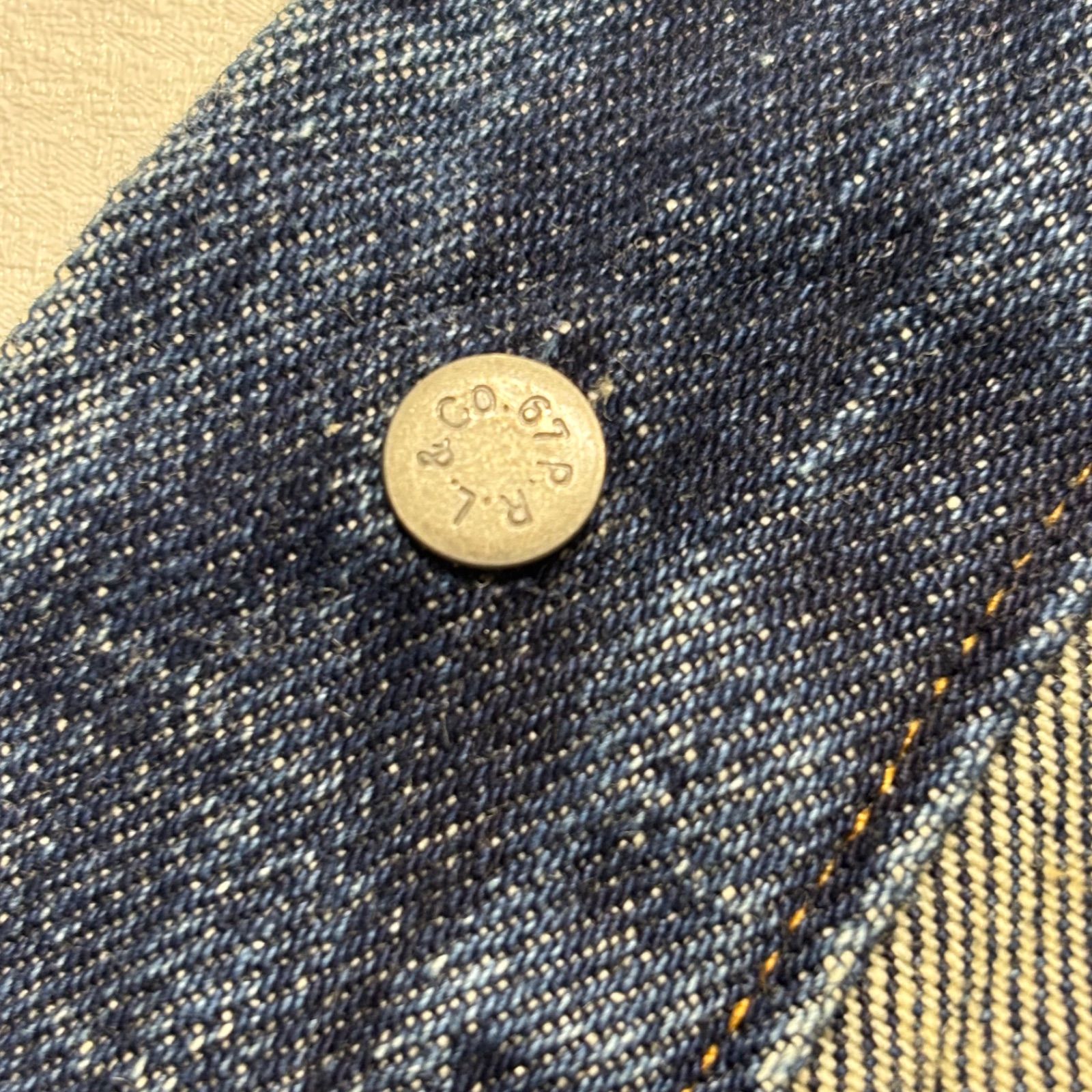 美品 ポロラルフローレン デニムジャケット Gジャン XL 濃紺 