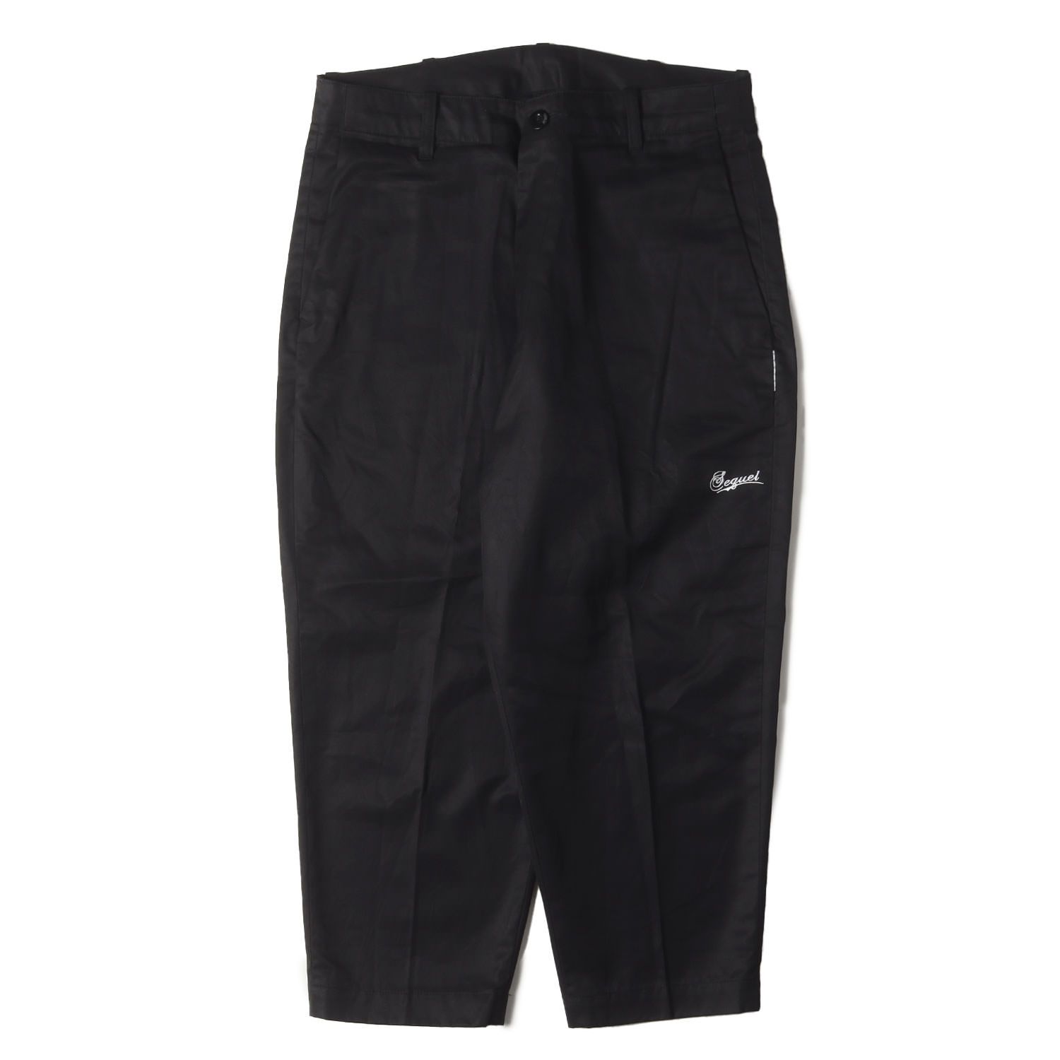 SEQUEL シークエル パンツ ブラック 黒 サイズ:M | 24SS クロップド
