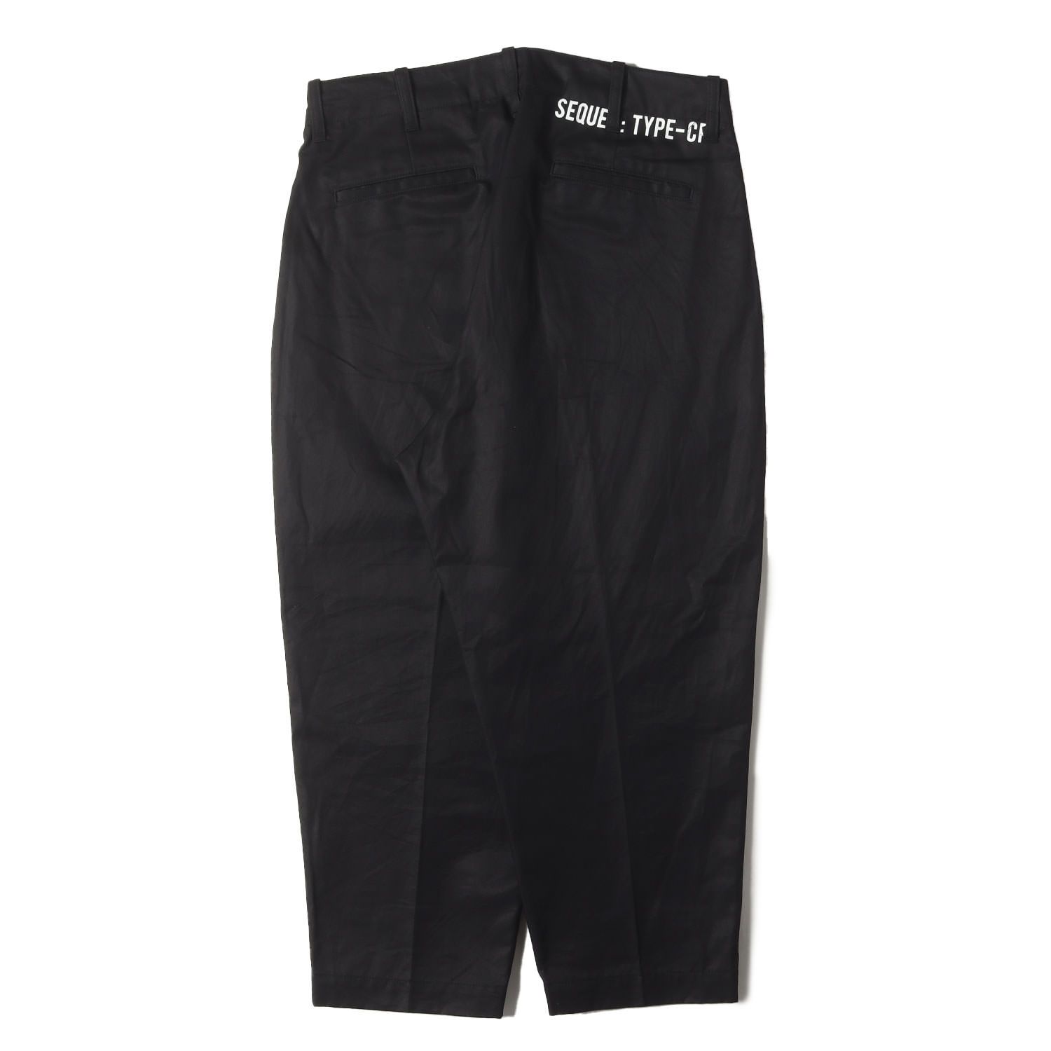 SEQUEL シークエル パンツ ブラック 黒 サイズ:M | 24SS クロップド