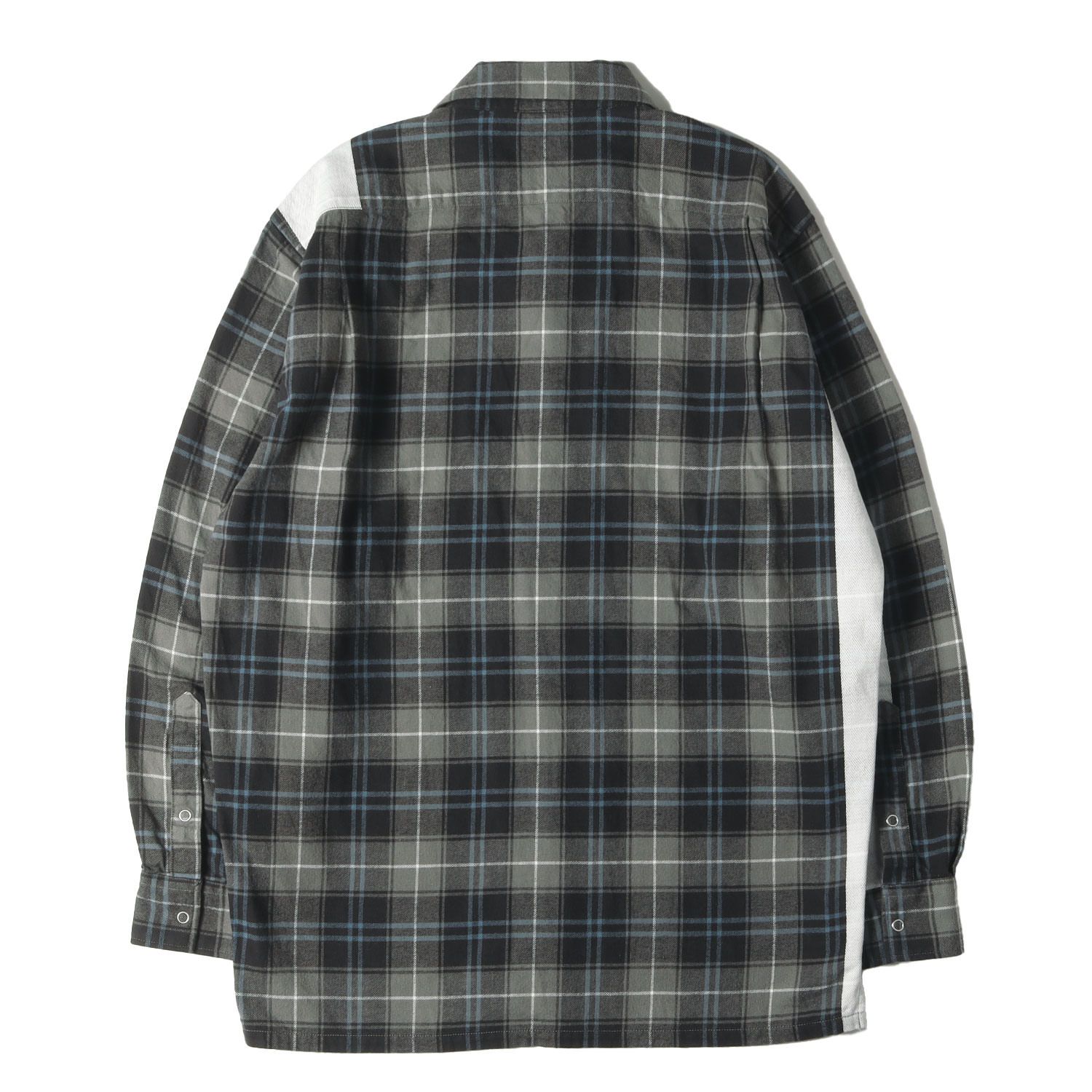 美品】SEQUEL シークエル シャツ グレー ブルー サイズ:M | 23SS