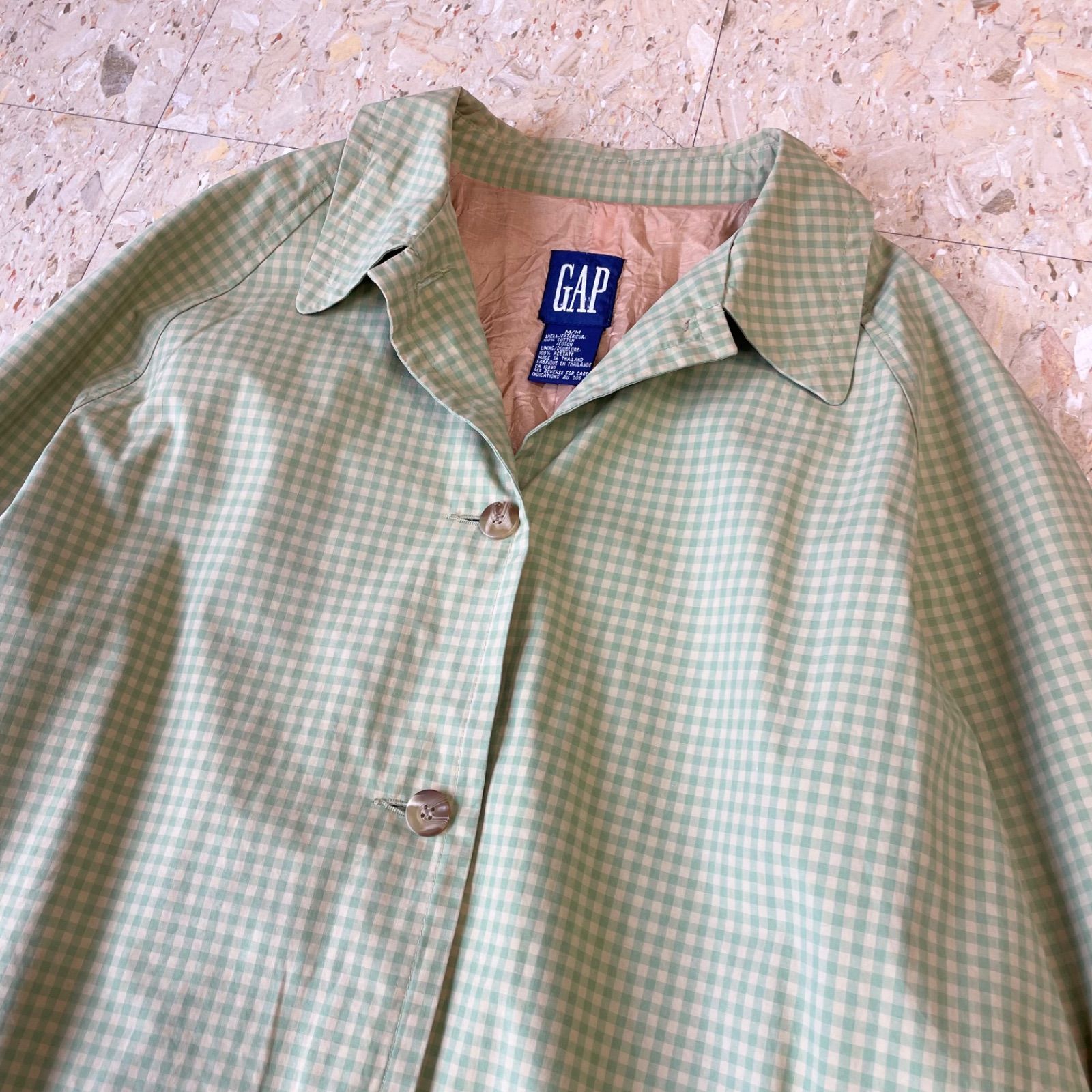 90s 【OLD GAP】 オールドギャップ コットン ハーフコート チェック