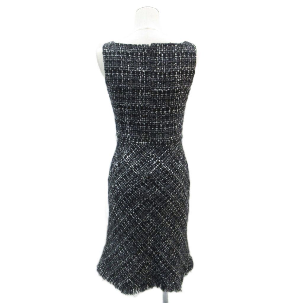 クードシャンス CdeC COUP DE CHANCE ワンピース ツイード 36 黒