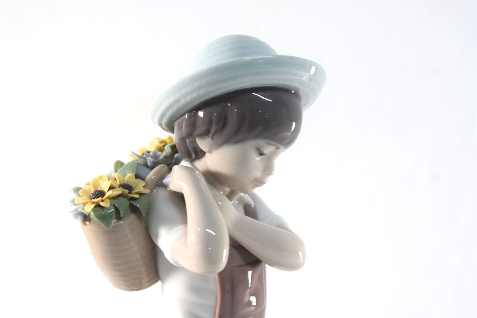 LLADRO リヤドロ フィギュリン 「花かごの少年」 創業604周年記念作品