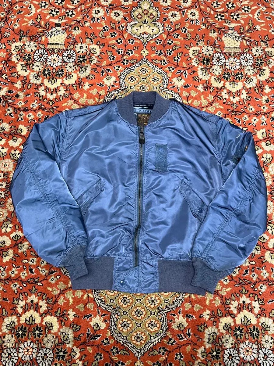 XL アルファ インダストリーズ ヴィンテージ USA 復刻 L-2B ネイビー