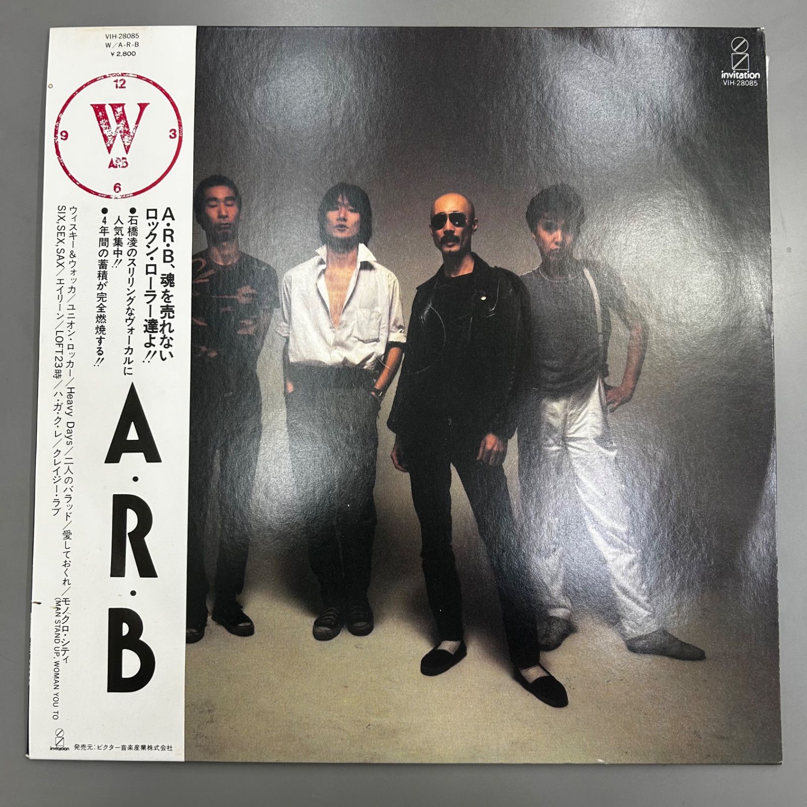 希少LP】ARB / W (ダブリュー) 1982年 帯付き 国内盤 ライブ名曲収録
