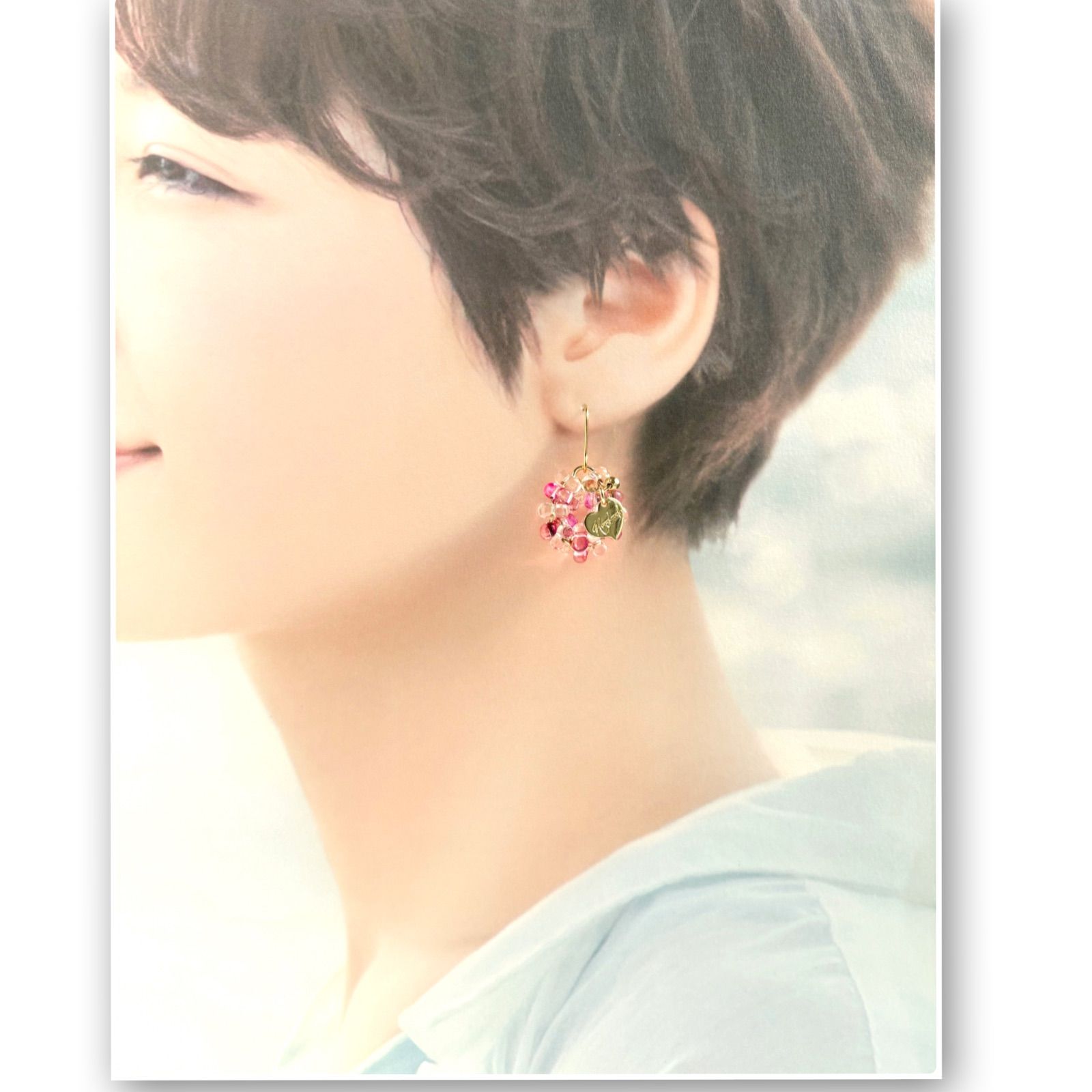 No.1643 ファルファーレのピアス チェコビーズのピアス ハンドメイド