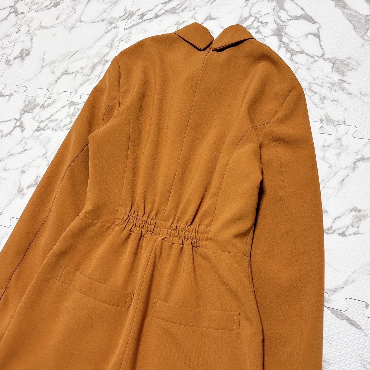 AMERI UNDRESSED UND BAL COLLAR FRONT OPEN JUMPSUIT オールインワン