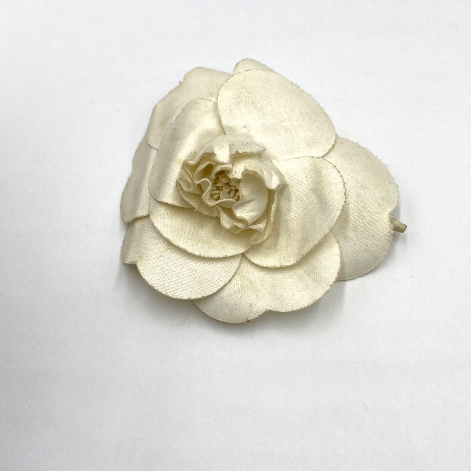 CHANEL シャネル カメリア ブローチ コサージュ バッチ ホワイト 白