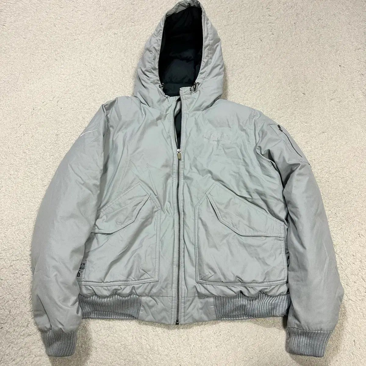 ナイキ フード ダウン ジャケット グレー xl ナイキ NIKE ダウン 