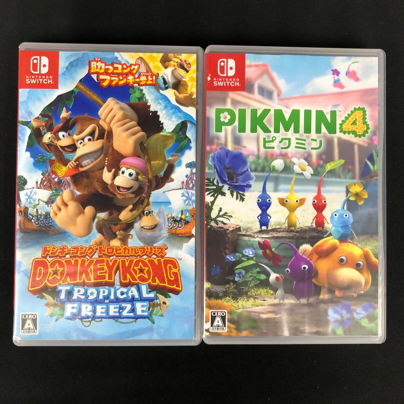 中古 Switch ドンキーコング トロピカルフリーズ ピクミン4 セット 傷