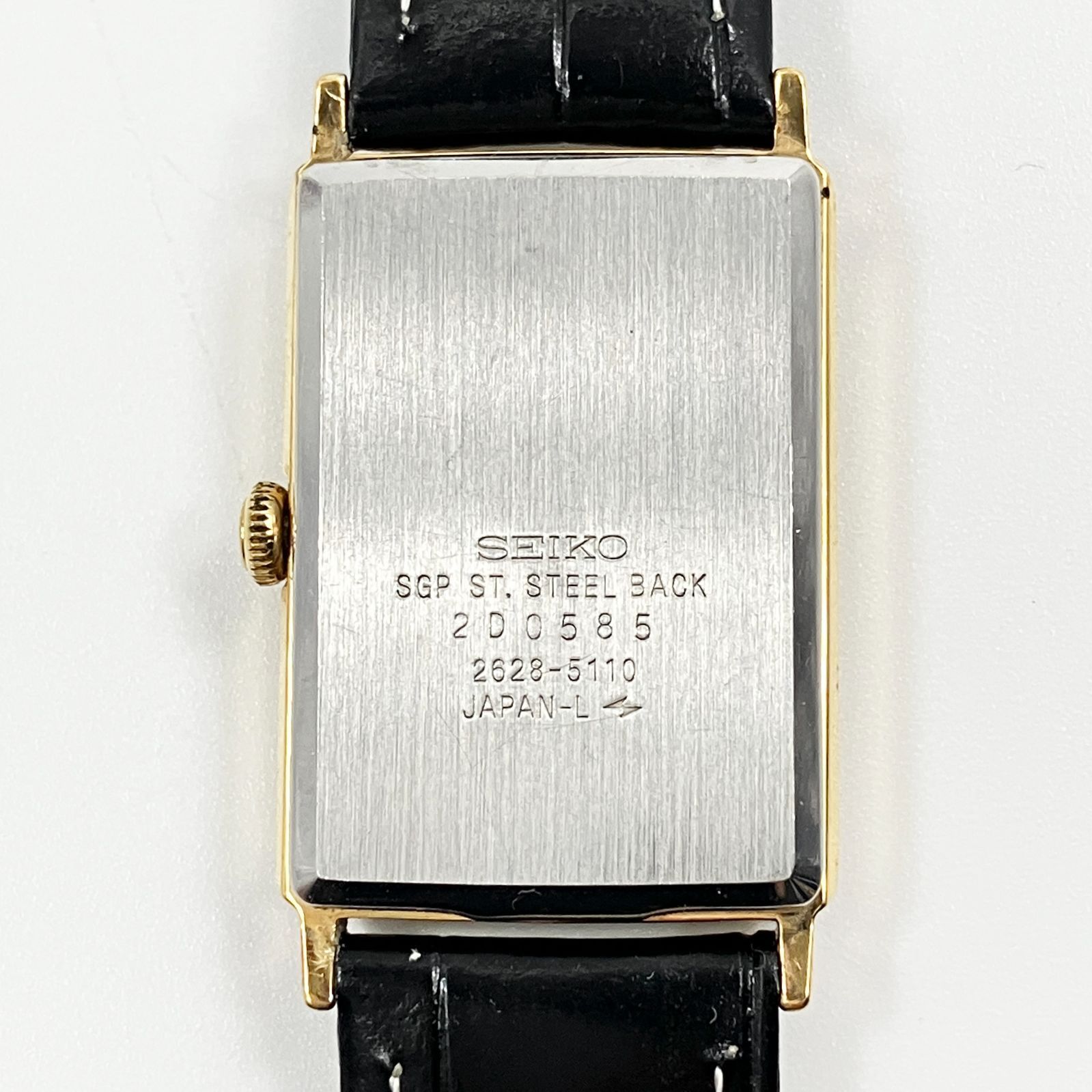中古】SEIKO セイコー 2628-5110 スモールセコンド スクエア ゴールド