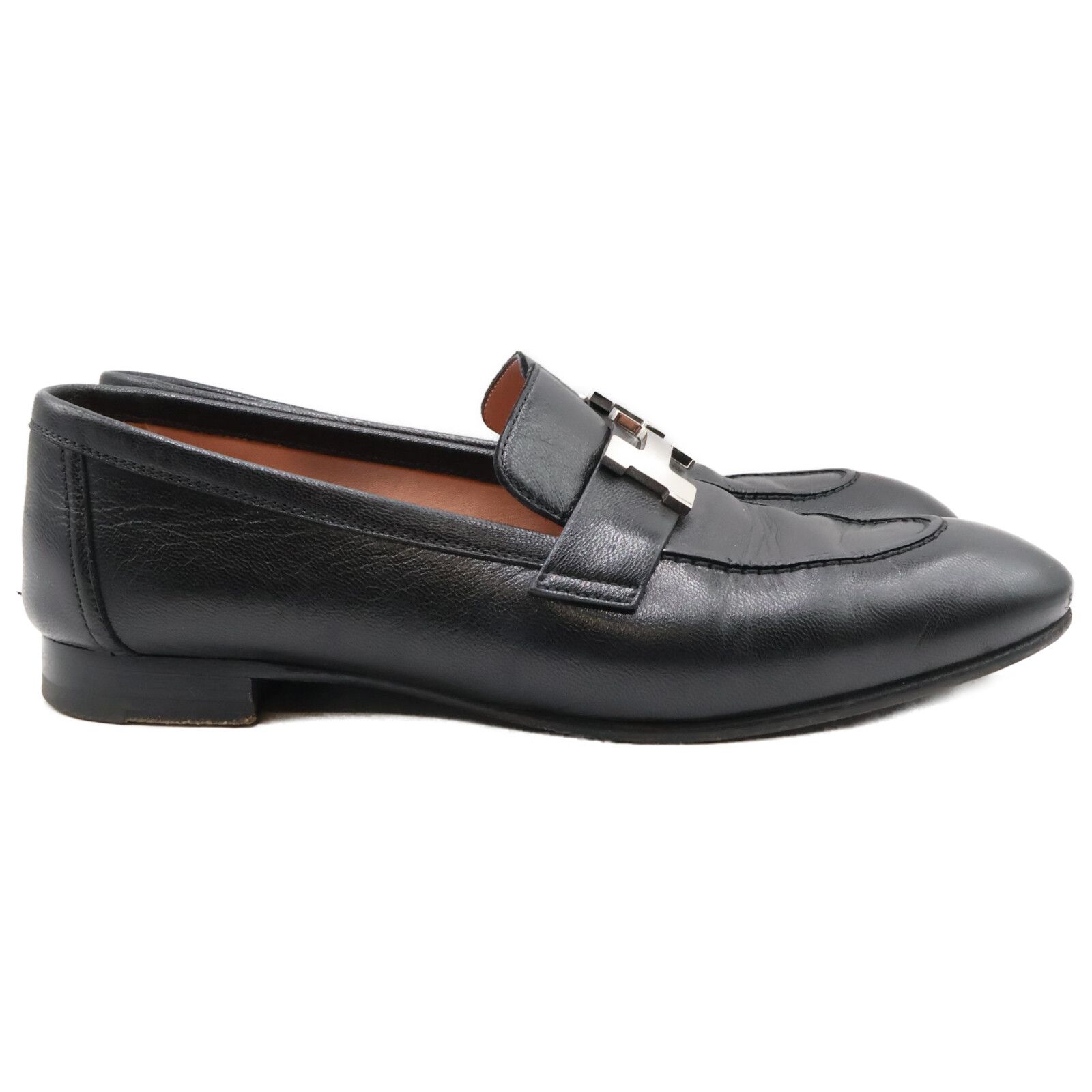 HERMES エルメス H201199Z モカシンパリ シェーヴル H金具 レザー