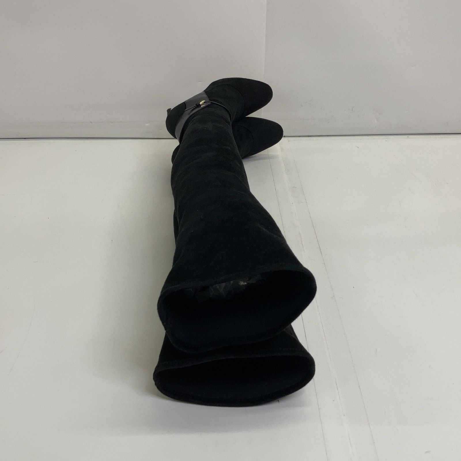 Sergio Rossi セルジオロッシ ブラック スエード サイハイブーツ 36 1