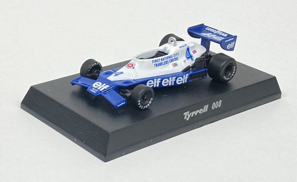 京商 1/64ティレル ミニカーコレクション 008(1978) NO.4 P.DEPAILLER
