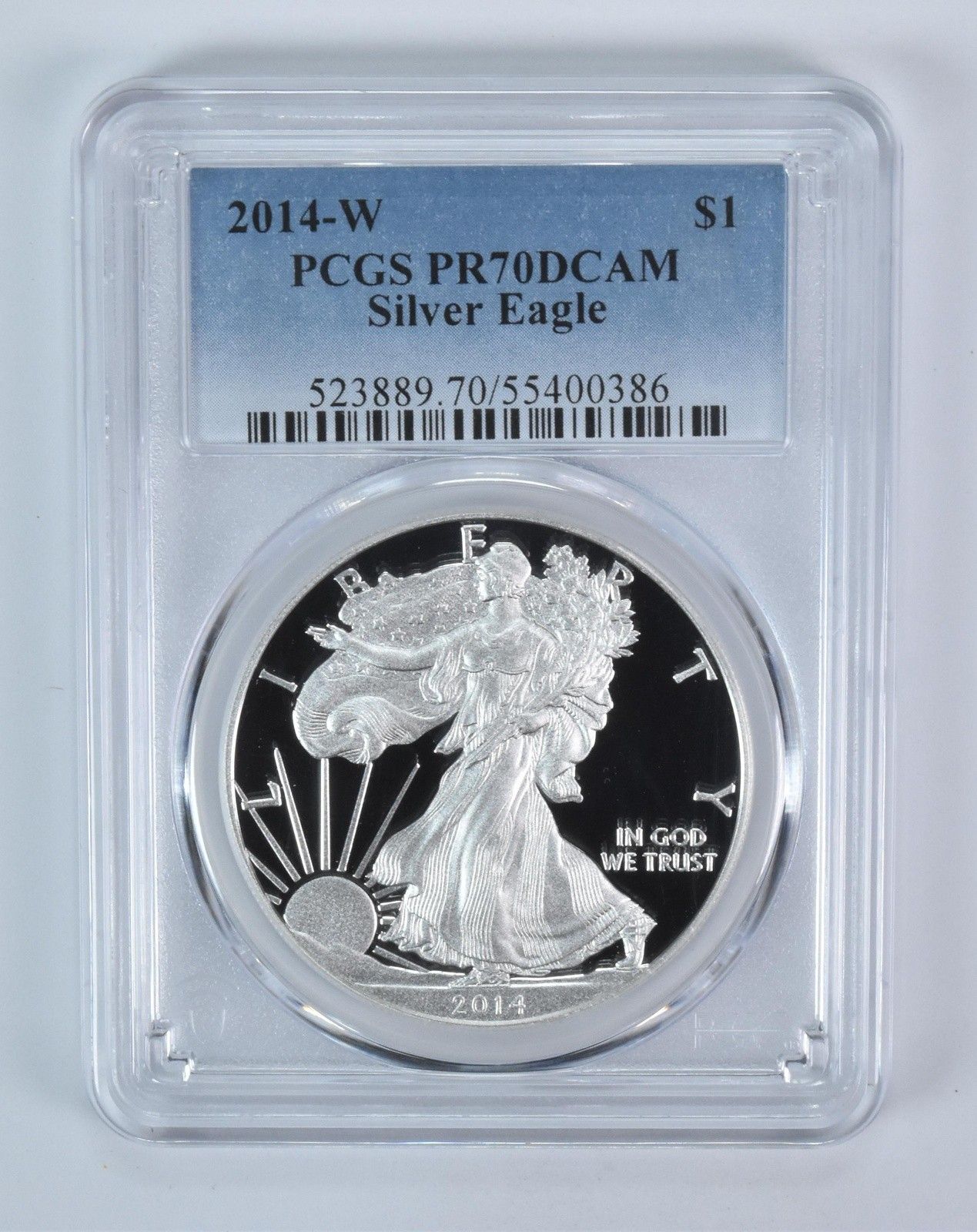 2014-W アメリカン シルバー イーグル PR70 DCAM PCGS ブルーラベル