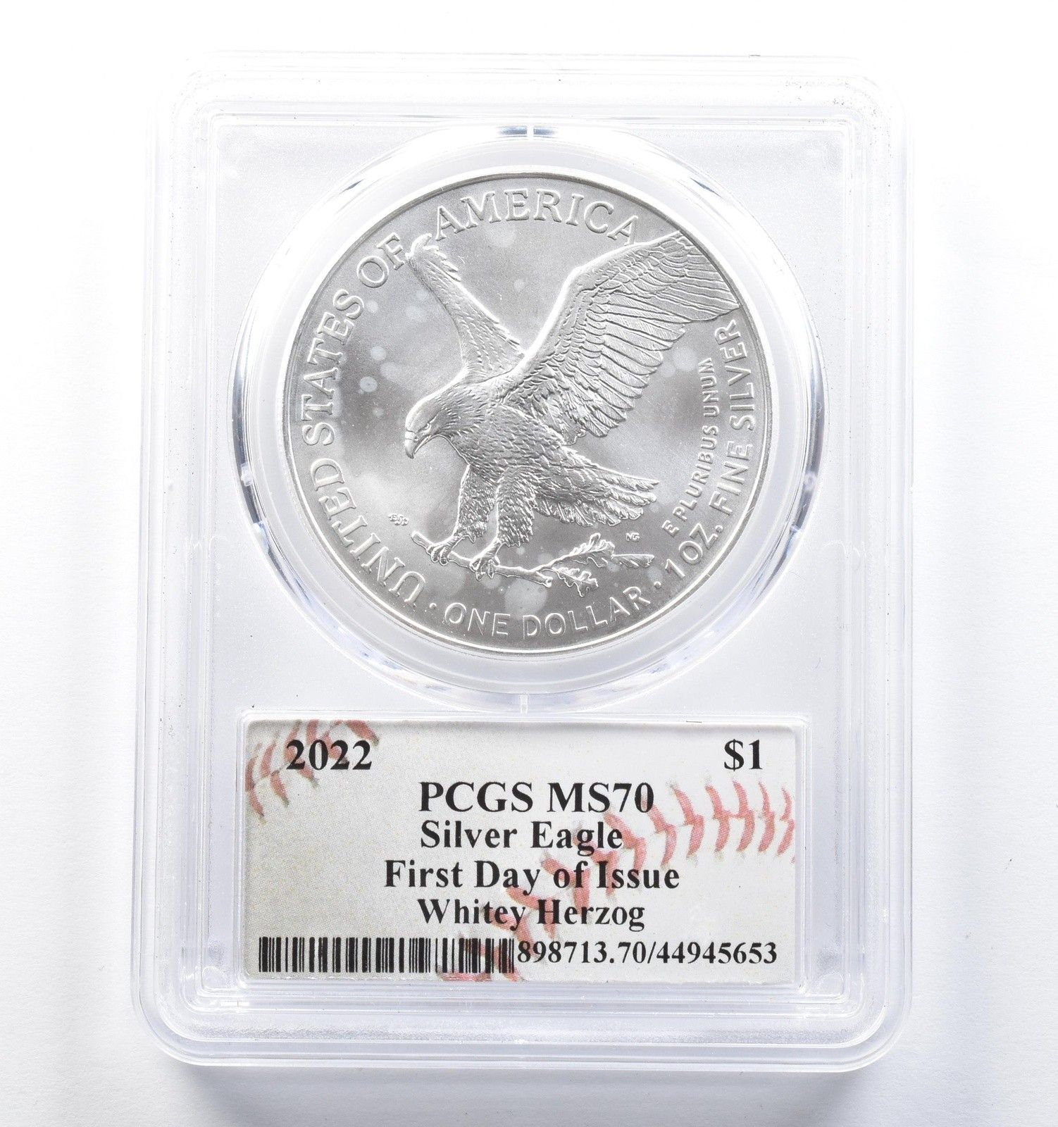 2022年 アメリカン シルバー イーグル ホワイト ヘルツォーク FDOI