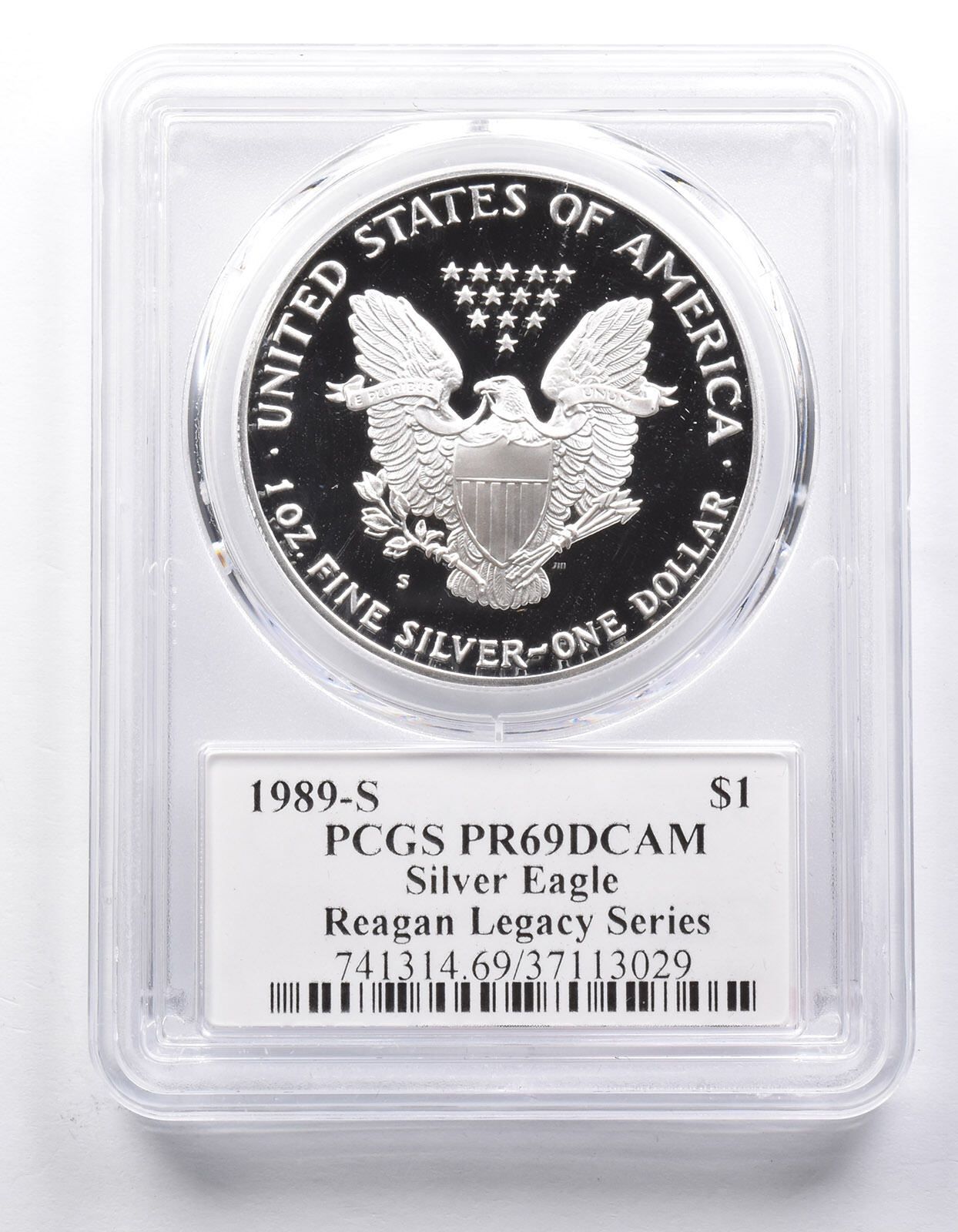 PR69 DCAM 1989-S アメリカン シルバー イーグル レガシー キャメロン