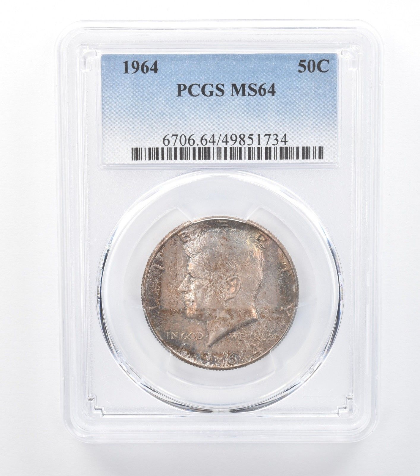 1964年 ケネディ ハーフダラー MS64 PCGS *7777 - メルカリ