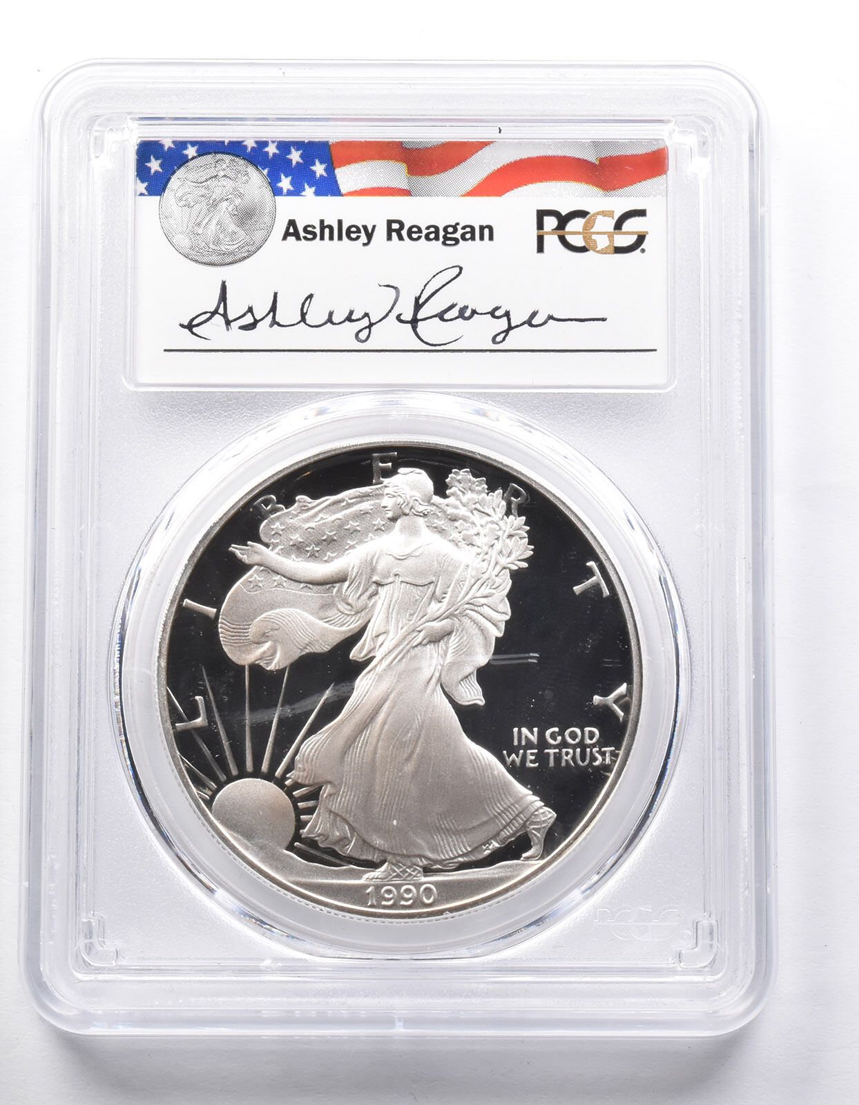 PR69DCAM 1990-S アメリカン シルバー イーグル レガシー アシュリー