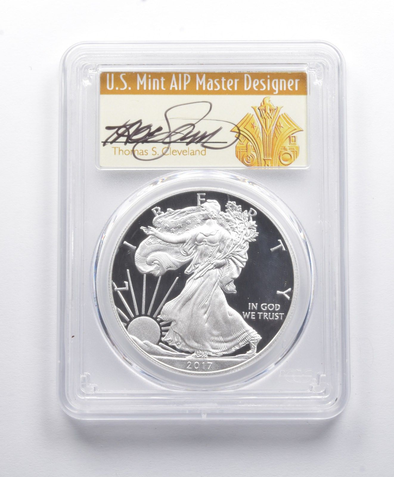 PR70DCAM 2017-W アメリカン シルバー イーグル FDOI サイン入り