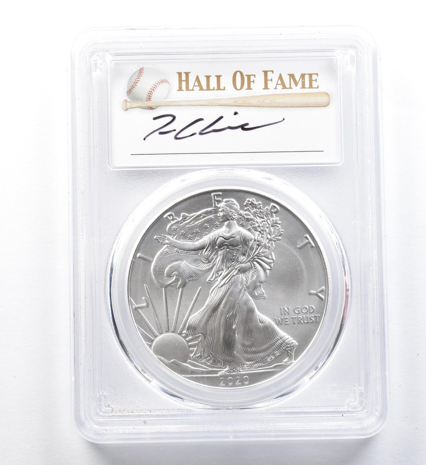 2020 アメリカン シルバー イーグル トム グラビン FDOI MS70 PCGS