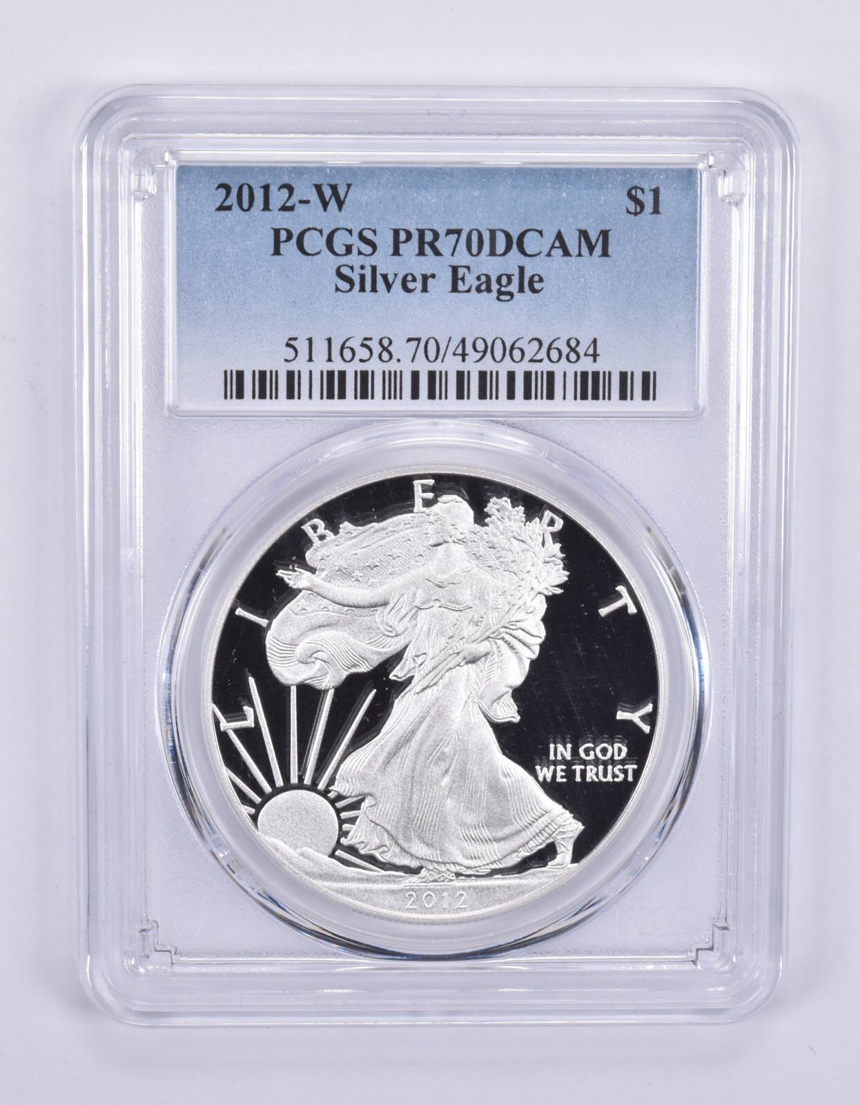 2012-W アメリカン シルバー イーグル PR70 DCAM PCGS ブルーラベル