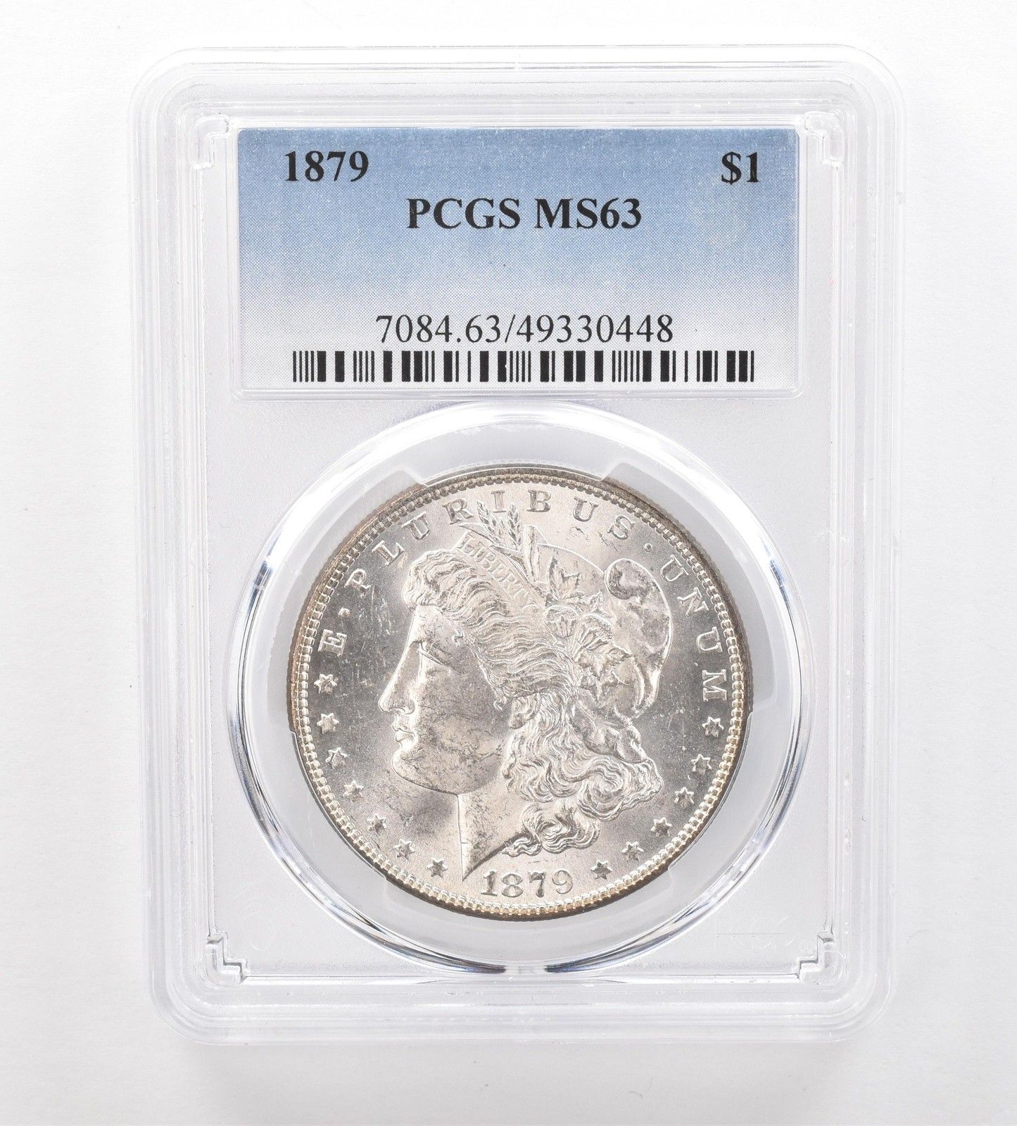1879年 モルガン銀貨 MS63 PCGS 美しいT字型裏面 *7443 - メルカリ