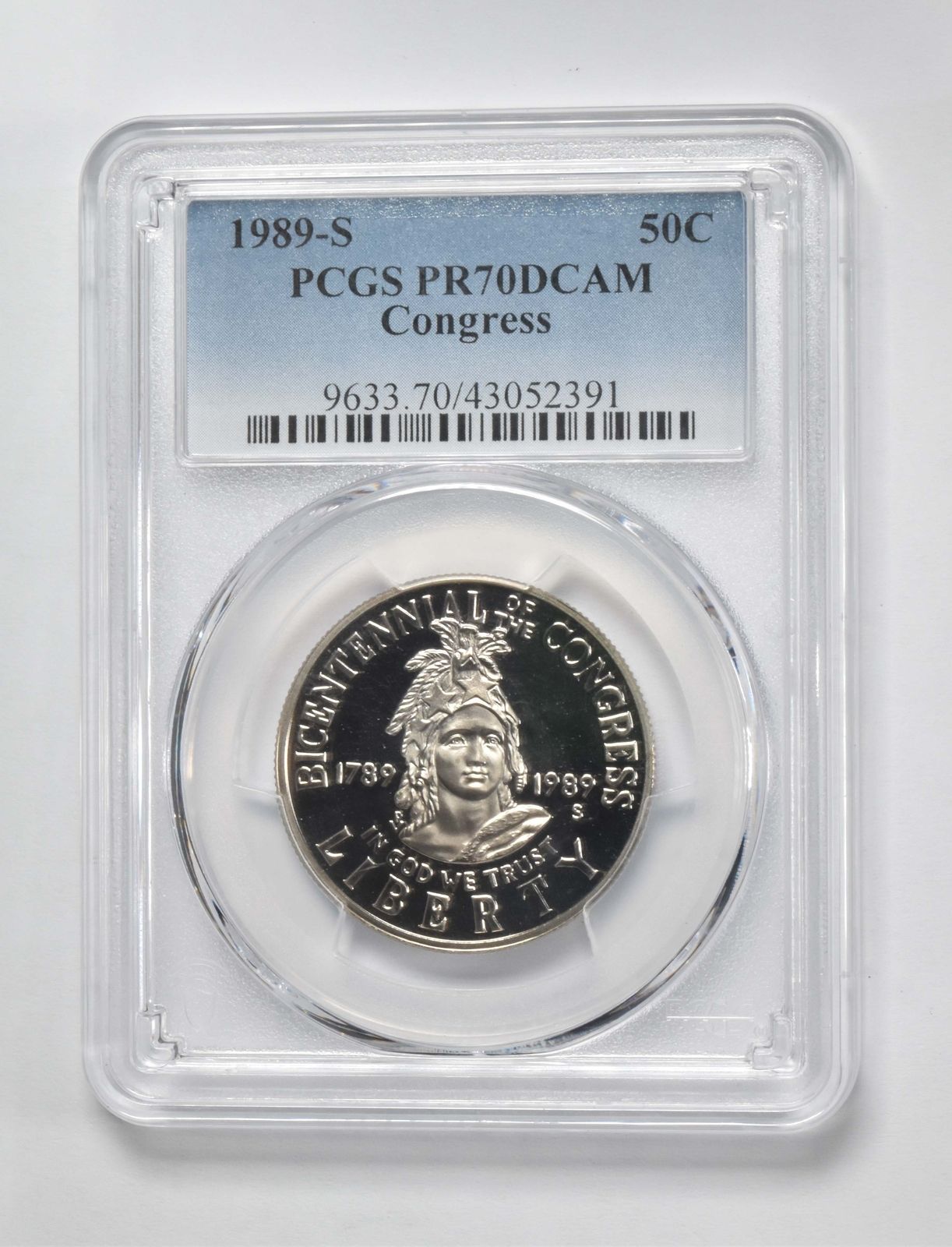 1989 S PR70 議会二百周年記念ハーフドル PCGS - メルカリ