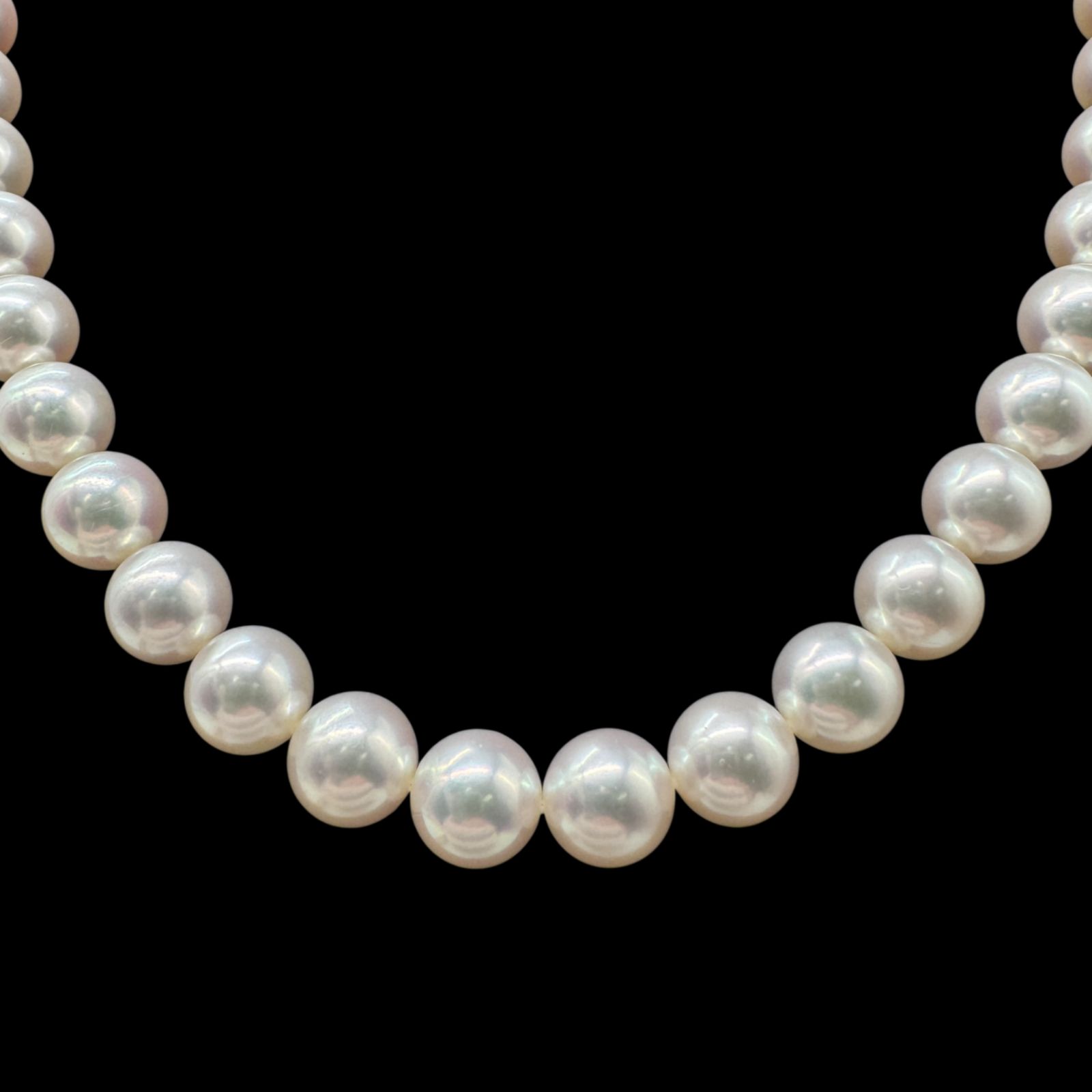 MIKIMOTO ミキモト K18 約8.0-8.5mm珠 Mチャーム テリ◎ アコヤ真珠