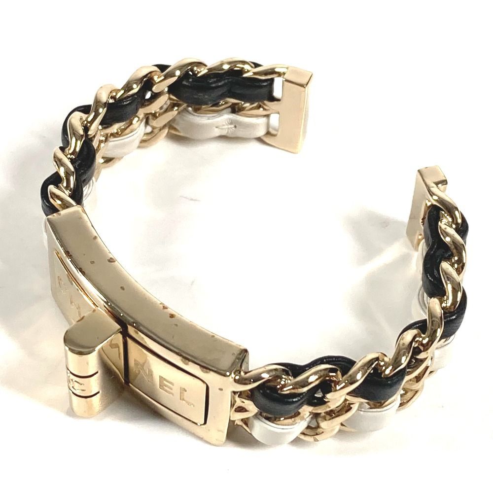 CHANEL ダブルCロゴ バングル CHANEL シャネル バングル CC ロゴ ココマーク Wチェーン メタル