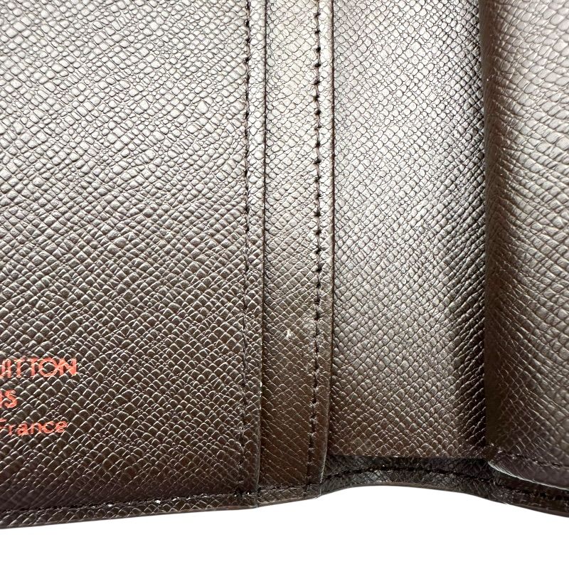 【美品】ルイヴィトン ダミエ エベヌ ヴィエノワ 二つ折り財布 N61674 ルイ・ヴィトン LOUIS VUITTON ポルトフォイユ・ヴィエノワ N61674