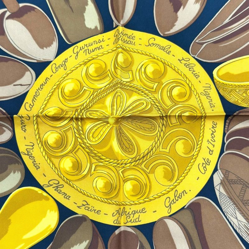 エルメス HERMES カレ90 CUILLERS DAFRIQUE シルク レディース