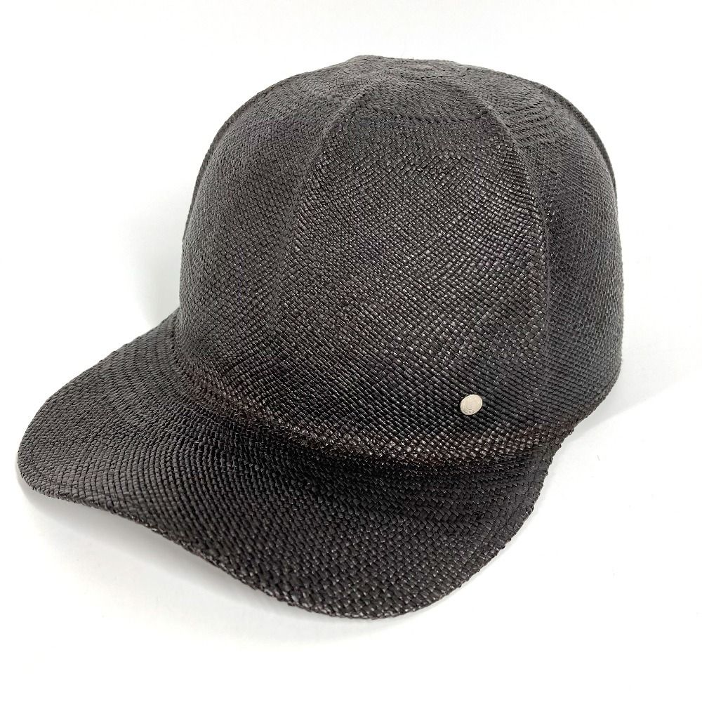 エルメス　キャップ　セリエ HERMES エルメス キャップ セリエ ロゴ ストロー ブラック - メルカリ