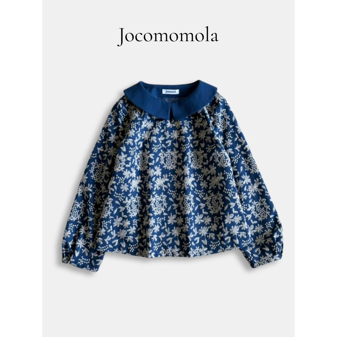 Jocomomola ホコモモラ フラワー総刺繍ブラウス Vuelta 花柄 刺繍