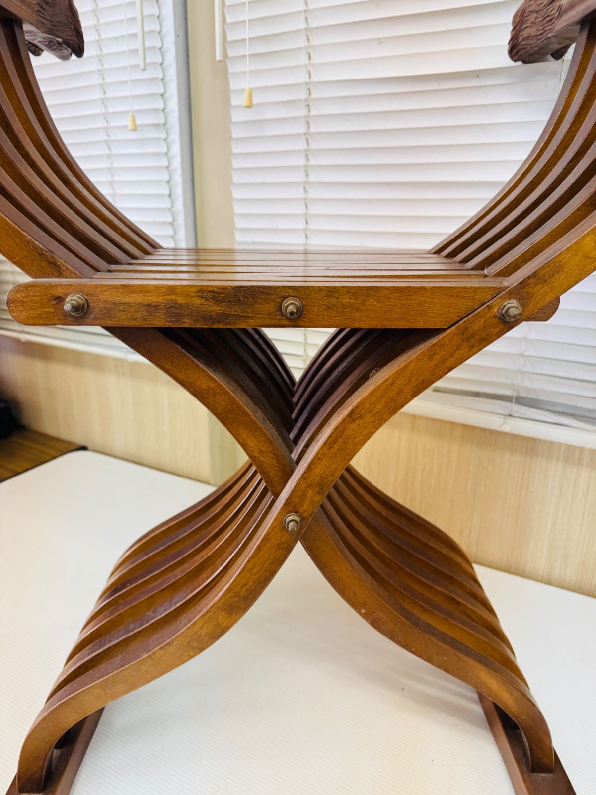 Savonarola chair イタリア製 サヴォナローラチェア 折り畳み椅子 木製