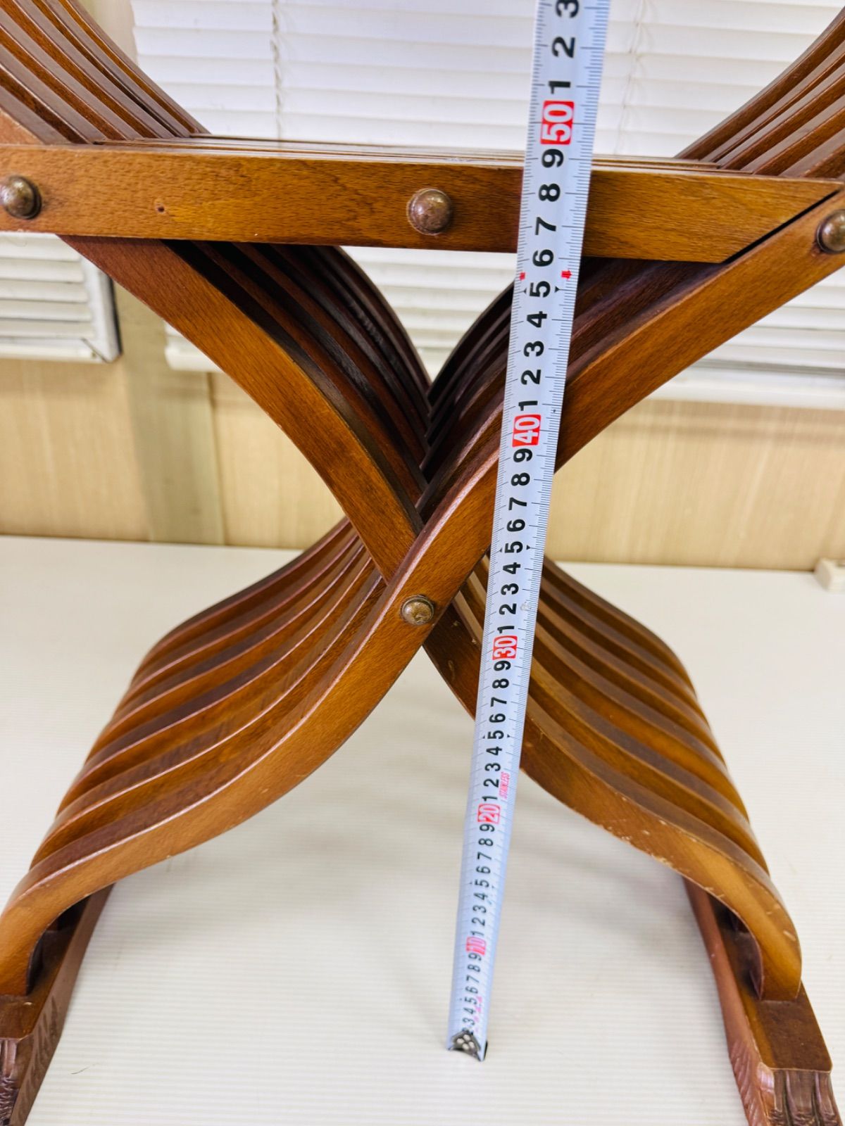 Savonarola chair イタリア製 サヴォナローラチェア 折り畳み椅子 木製