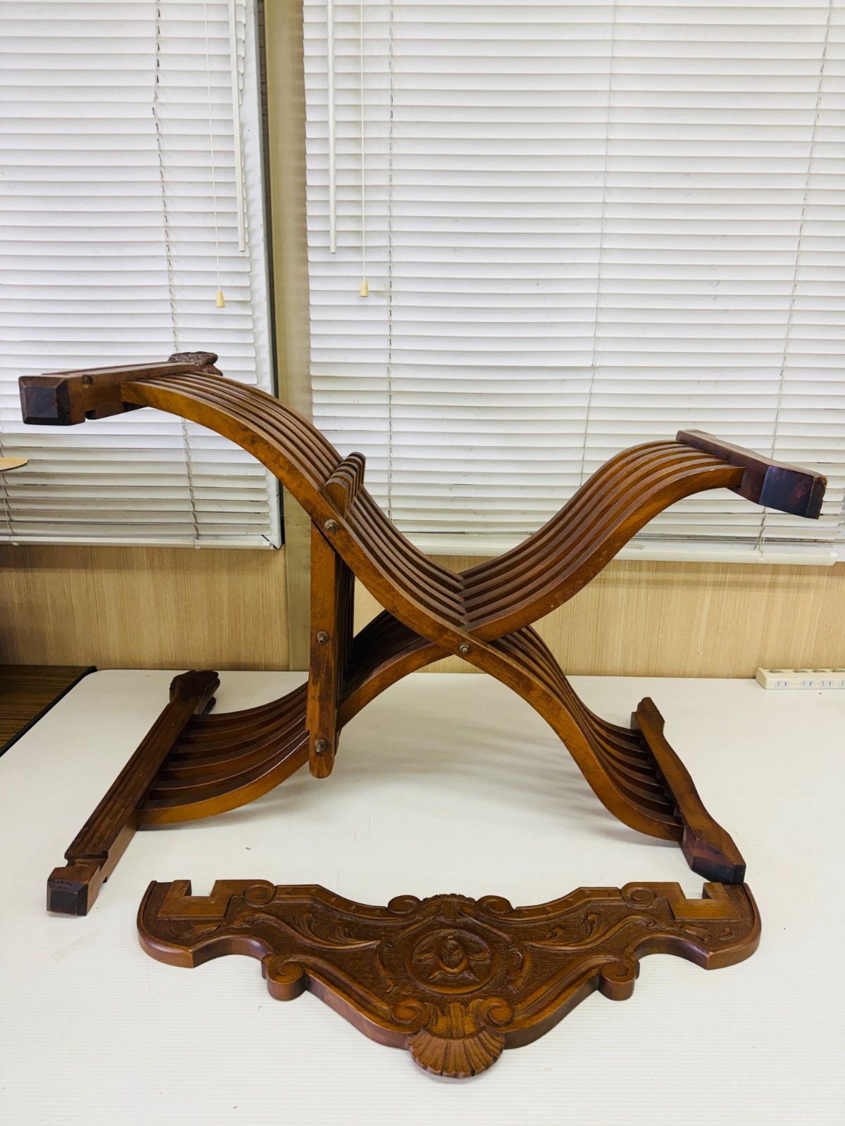 Savonarola chair イタリア製 サヴォナローラチェア 折り畳み椅子 木製