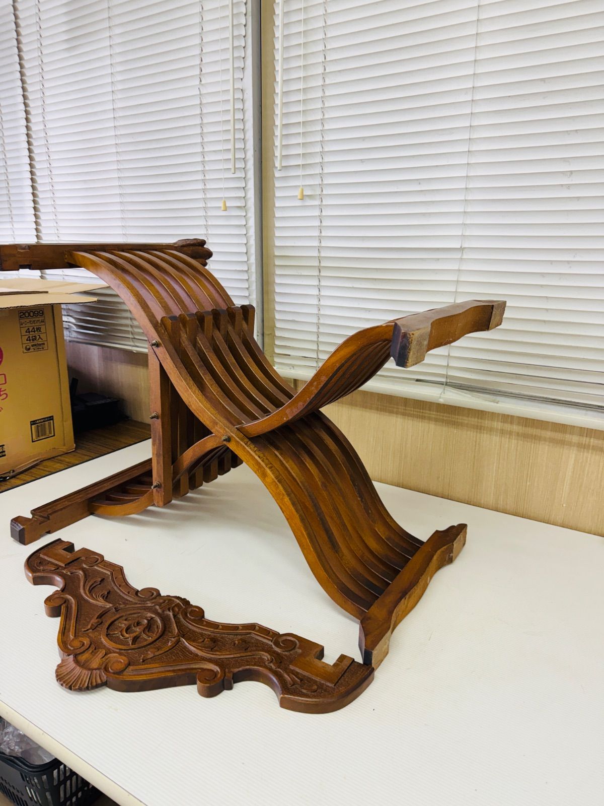 Savonarola chair イタリア製 サヴォナローラチェア 折り畳み椅子 木製