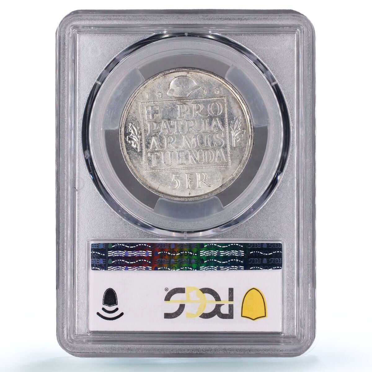 スイス 5フラン 戦時国債 軍備基金 ヘルヴェティア MS64 PCGS 銀貨