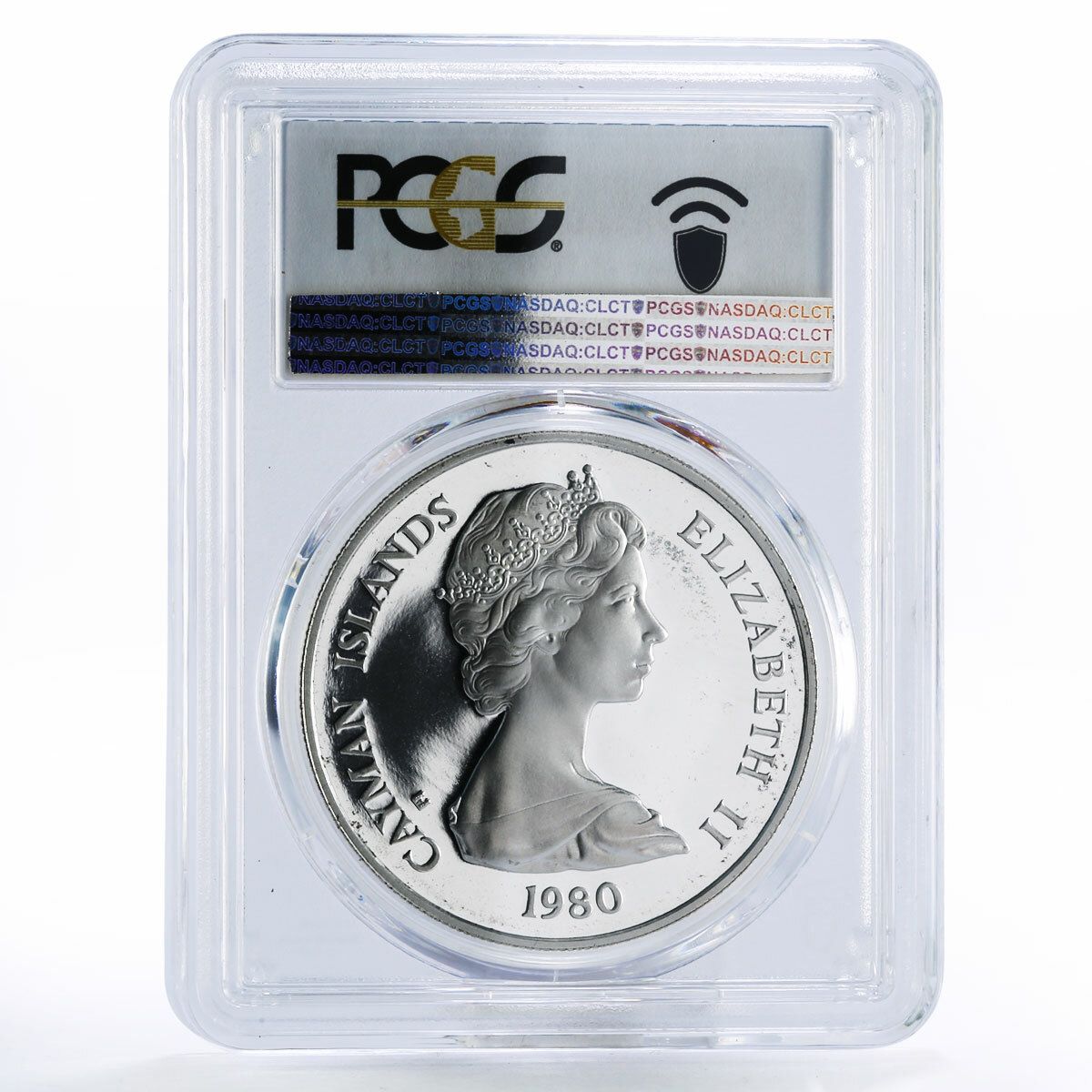 ケイマン諸島 25ドル プランタジネット2世の鍬 PR67 PCGS 銀貨 1980年