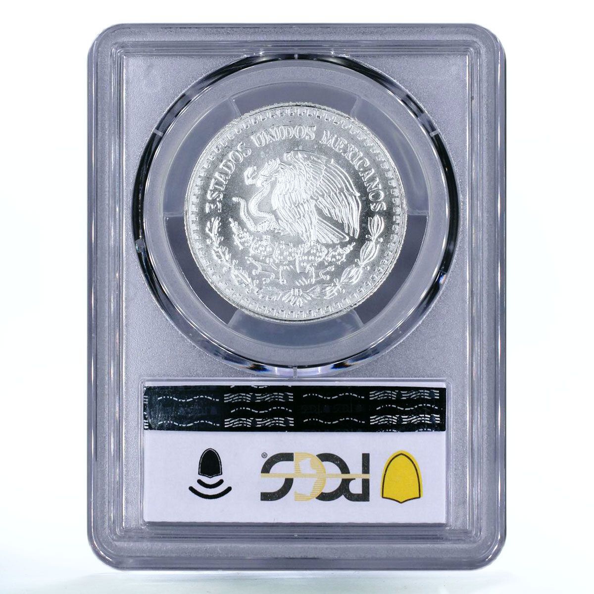 メキシコ 1/2 オンザ リベルタッド 独立の天使 MS67 PCGS 銀貨 2002