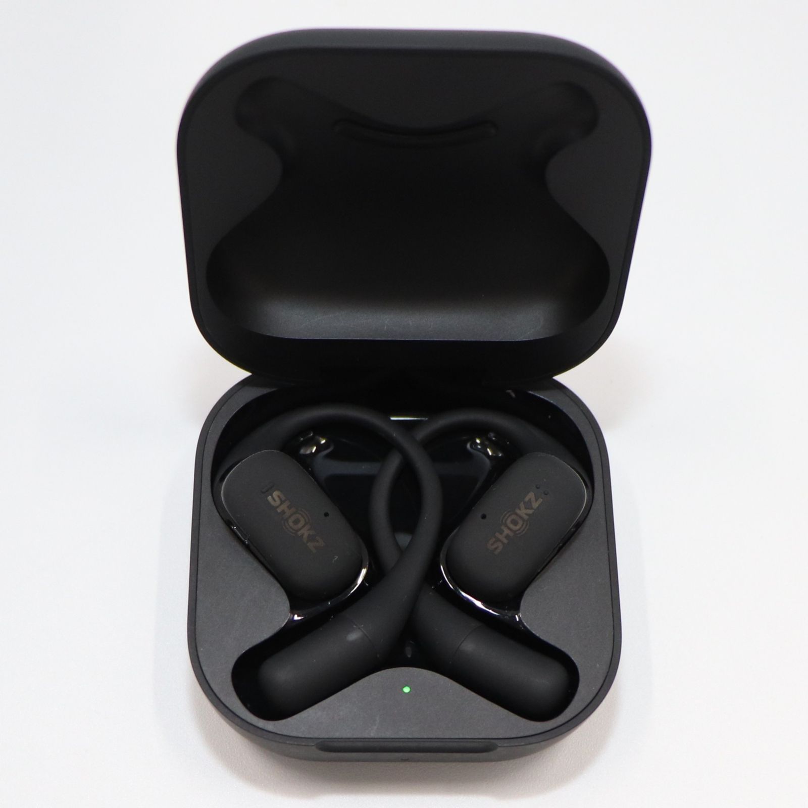 中古 shokz 完全ワイヤレスイヤホン OpenFit ブラック 【可(C